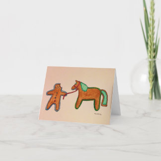 Gingerbrei Weihnachtskarte Feiertagskarte