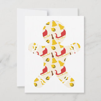 Gingerbrei Weihnachtskarte Feiertagskarte