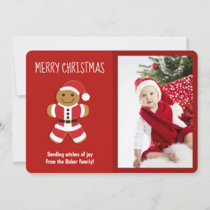 Gingerbrei Weihnachtskarte Weihnachtsfeiertag Weih Feiertagskarte