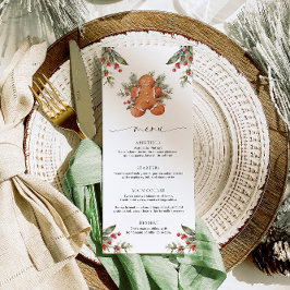 Gingerbrei Weihnachtsmenü Menükarte