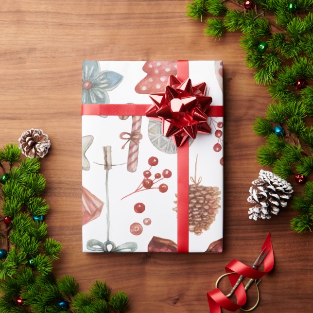 Gingerbrett Dreams Wrapping Paper Geschenkpapier (Feiertagsgeschenk)