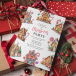 Gingerbrett House Weihnachtsfeier Einladung<br><div class="desc">Machen Sie Ihren Urlaub zusammen mit unseren bezaubernden Weihnachtshäusern-Party Einladungen das Stadtgespräch in dieser Saison. Mit einem weißen Hintergrund,  einer Vielzahl festlicher Aquarellbäckerhäuser und einer unkomplizierten Party-Vorlage,  die eine Brise zum Anpassen ist. Freunden und Familie für die Feierlichkeiten einladen war noch nie so charmant!</div>