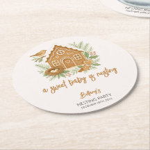 Gingerbrett Hütte Winter Nesting Baby Dusche