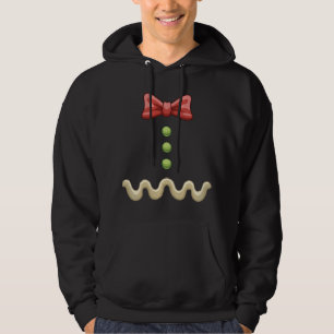 Gingerbrett Weihnachts Kostüm Spaß Weihnachten Wei Hoodie