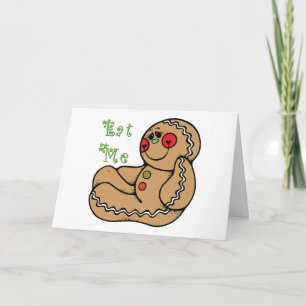 GingerBroad Man isst Me Funny Christmas Feiertagskarte