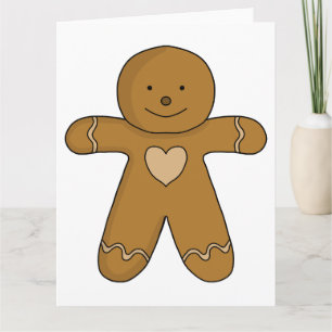GingerBroad Man Weihnachtskost Karte