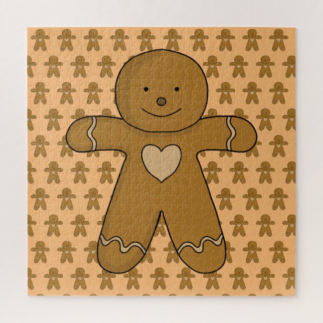 GingerBroad Man Weihnachtskost Puzzle (Vertikal)