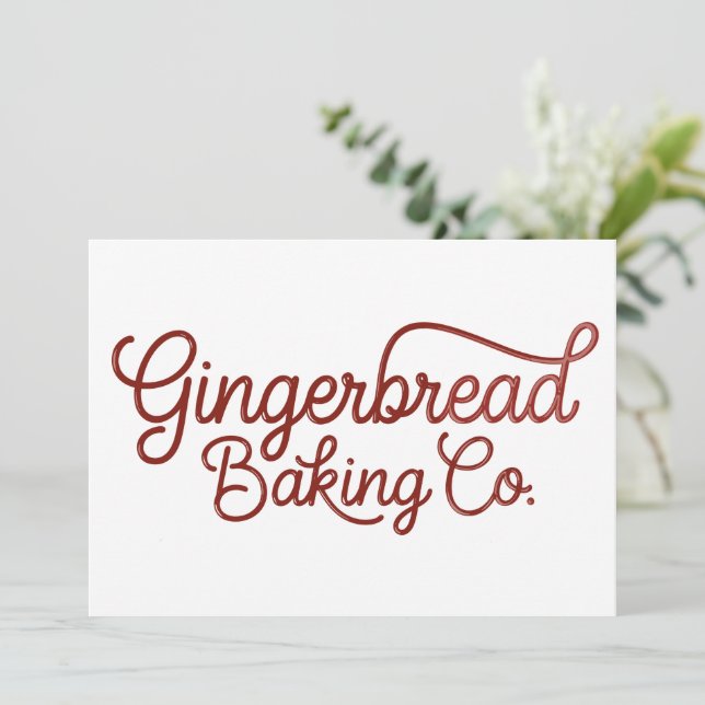 Gingerbrot Backcocktail Weihnachten (Stehend Vorderseite)