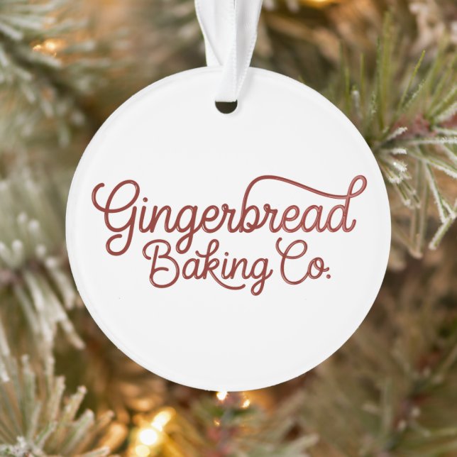 Gingerbrot Backcocktail Weihnachten Ornament (Baum)