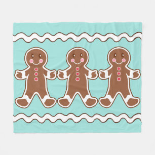 Gingerbrot Boys Fleece Blanket