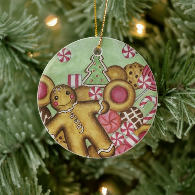 Gingerbrot Candy Cookie Ornament (Baum)