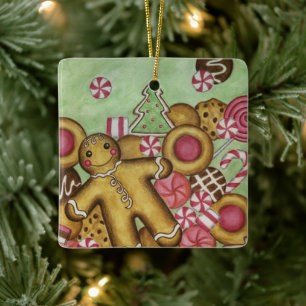 Gingerbrot Candy Cookie Ornament