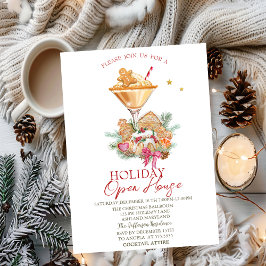 Gingerbrot Cocktail Cookies Holiday Open House Einladung