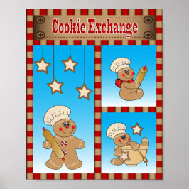 Gingerbrot Cookie Exchange Poster