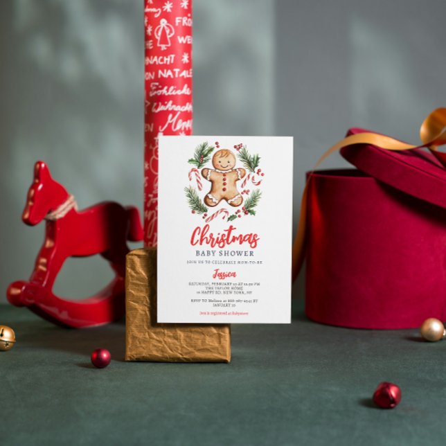Gingerbrot Cookie Weihnachtsdusche Einladung (Von Creator hochgeladen)