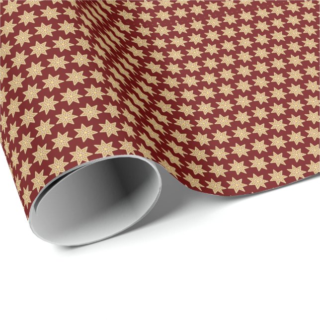 Gingerbrot Cookie Weihnachtsgeschenk Wrapping Pape Geschenkpapier (Rolleneckpunkt)