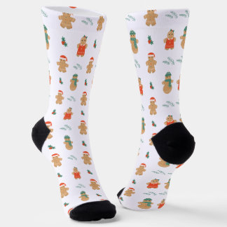Gingerbrot Cookies Muster Socken