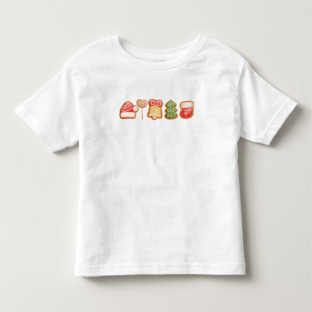 Gingerbrot Festive Cool Trendy Weihnachten Kleinkind T-shirt (Vorderseite)