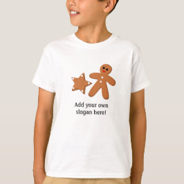 Gingerbrot-Grafik: Anpassbarer Slogan T-Shirt