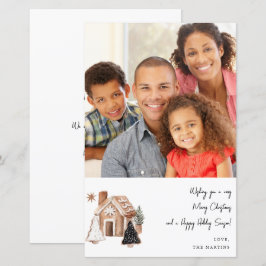 Gingerbrot Haus & Weihnachtskost Hinweis m