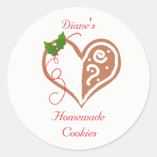 Gingerbrot Heart Baking Sticker
