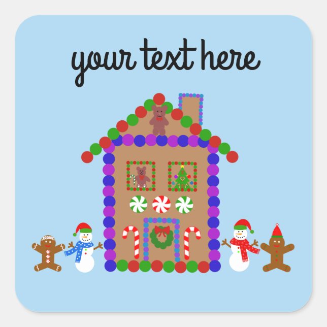 Gingerbrot House #1 Stickers (Vorderseite)