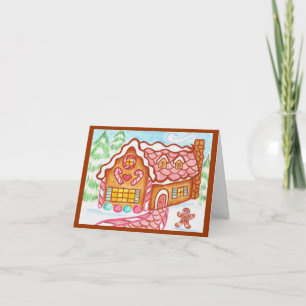 Gingerbrot House Card Feiertagskarte