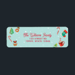 Gingerbrot House Christmas Return Address Label<br><div class="desc">Pink Gingerbrei House Weihnachtsanschrift</div>