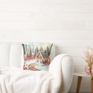 Gingerbrot House mit Süßspeisen Kissen