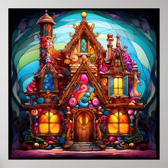 Gingerbrot House Poster (Vorne)