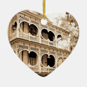 Gingerbrot House - Savannah, GA Keramikornament