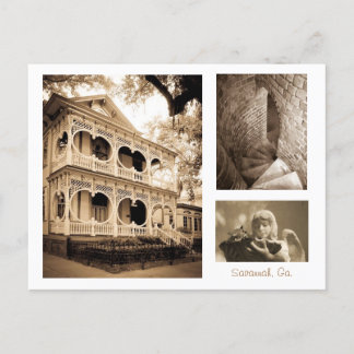 Gingerbrot House - Savannah, GA Postkarte