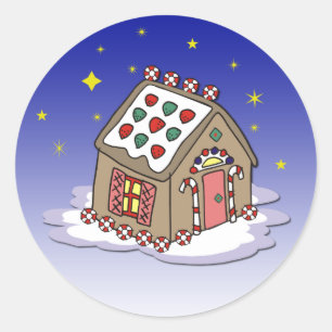 Gingerbrot House Stickers