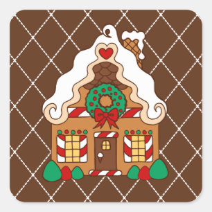 Gingerbrot House Stickers