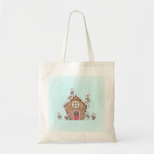 Gingerbrot House Winter Ice Skaten Animal Custom Tragetasche