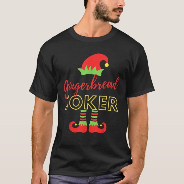 Gingerbrot Joker Elf Weihnachten Weihnachten Weihn T-Shirt (Vorderseite)