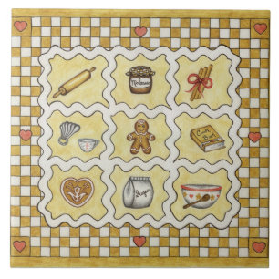 Gingerbrot Kitchen Trivet Tile Fliese