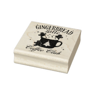 Gingerbrot Latte Coffee Club Gummistempel