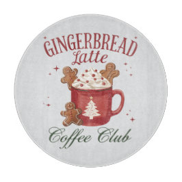 Gingerbrot Latte Coffee Club Schneidebrett