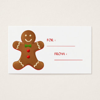 Gingerbrot man Gift Tag