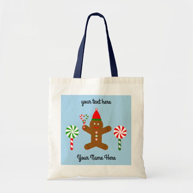 Gingerbrot Mann #1 Tote Bag Tragetasche (Vorne)