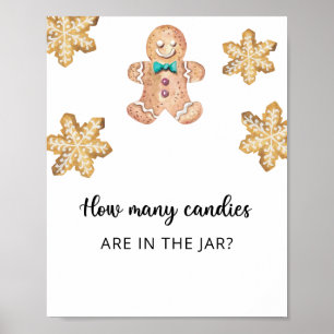 Gingerbrot Mann - Stellen Sie sich vor, wie viele  Poster