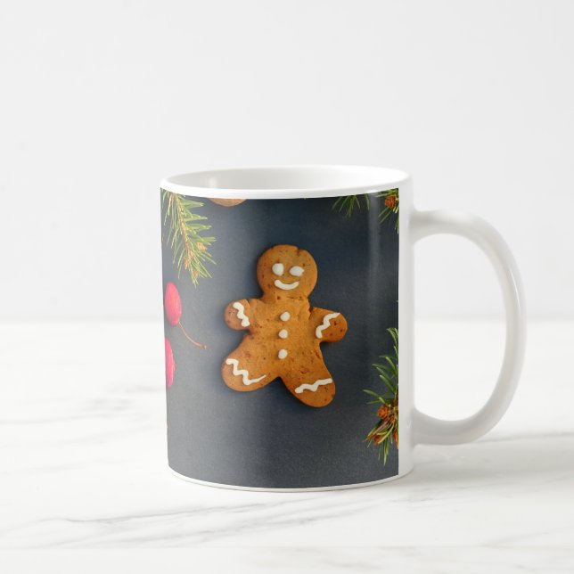 Gingerbrot Mann Weihnachten Kaffeetasse (Rechts)