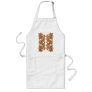 Gingerbrot Mann Weihnachtsgebäck Weihnachtsgebäck Lange Schürze