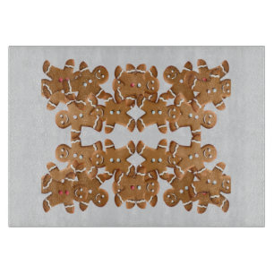 Gingerbrot Mann Weihnachtsgebäck Weihnachtsgebäck Schneidebrett