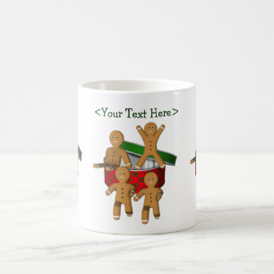 Gingerbrot Männer Personalisiert Weihnachtsfeierta Tasse