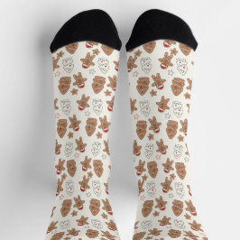 Gingerbrot Männer Weihnachtssocken Socken
