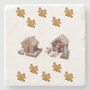 Gingerbrot Marmor Stone Untersetzer Weihnachten