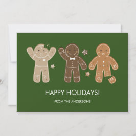 Gingerbrot Men Holiday Card Feiertagskarte
