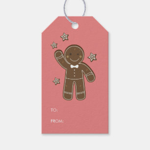 Gingerbrot Men Holiday-Geschenk-Tag Geschenkanhänger